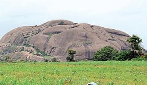 One of the hillocks of Ramanagara