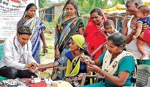 The Haat Bazaar Clinics are providing low-cost, quality healthcare facilities — a reality for those living in the rural areas in Chhattisgarh (Photo | EPS)