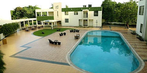 Neel's City Resort in Rajkot where the Congress MLAs are allegedely housed. (photo| Special Arrangement)