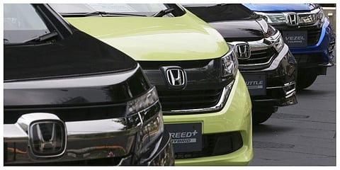 Honda cars. (Photo | AP)