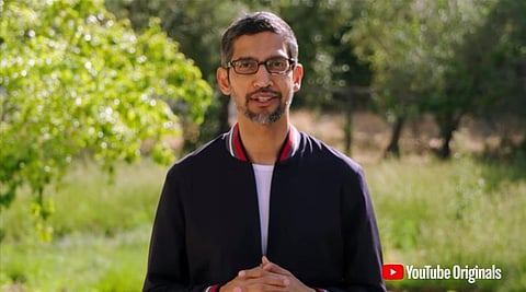 Google CEO Sundar Pichai. (Photo | A screenshot from the video)