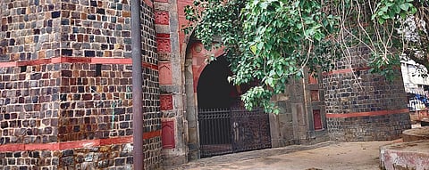 Restoration work was planned before monsoon because cracks had developed in the terrace of the monument (Photo | EPS)