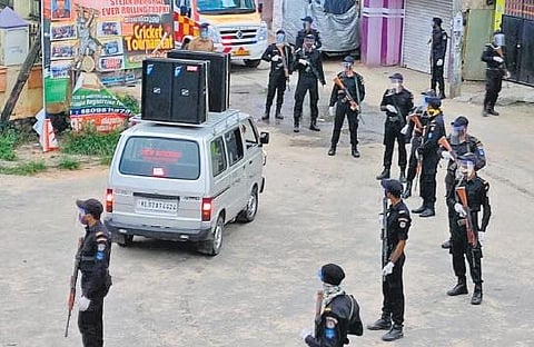Commandos deployed at Poonthura following the Covid-19 hotspot