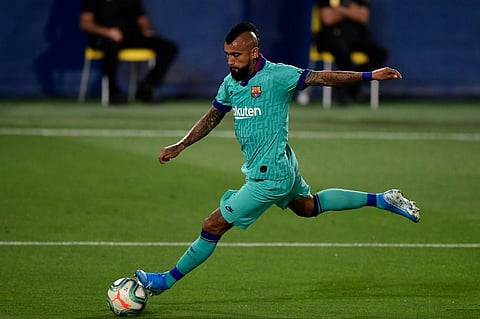 Barcelona's Chilean midfielder Arturo Vidal. (Photo | AFP)