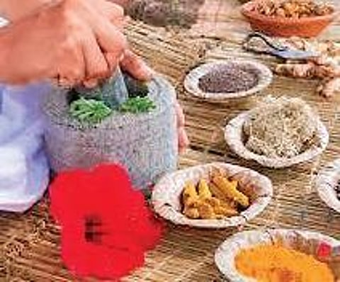 Ayurveda postulates that man is a microcosm of the macrocosm and made of the same mahapanchabhutas as our environment, namely akasha, vayu, aap, agni and prithvi that is ether, air, water, fire and earth.