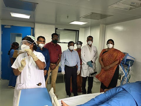 Covaxin trials kick off at NIMS in Hyderabad. (Photo | EPS)
