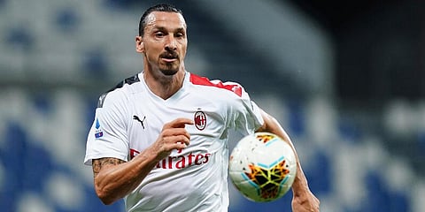 AC Milan striker Zlatan Ibrahimovic (Photo | AP)