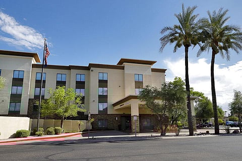 A Hampton Inn is shown Tuesday, July 21, 2020 in Phoenix. The Trump administration is detaining immigrant children as young as 1 in hotels before deporting them to their home countries. (Photo | AP)