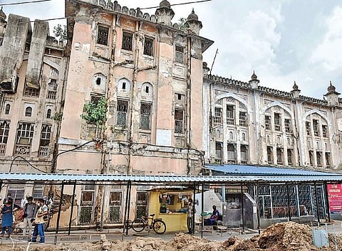 Days after OGH got inundated, Director of Medical Education passed the order to vacate the old building of the hospital. (Photo | Vinay Madapu, EPS)