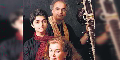Saskia Rao-de Haas with husband Shubhendra Rao and son Ishaan Leonard Rao