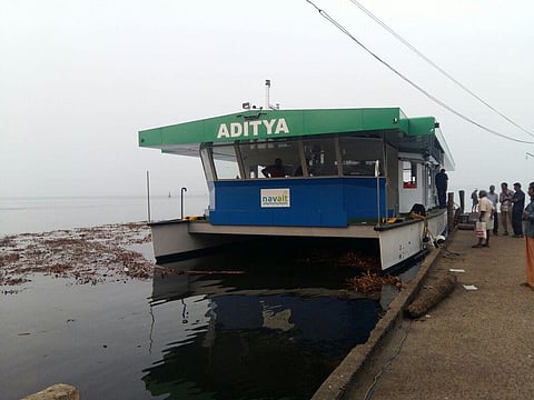 Kerala's solar powered ferry ' Aditya' . (Photo | Express)