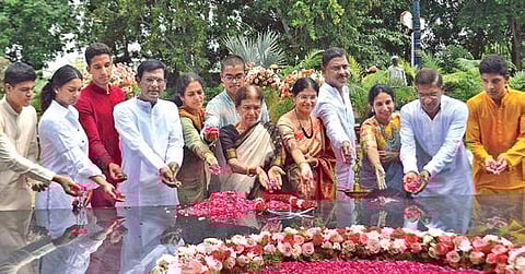 Reddy’s family pays tribute on his first death anniversary in Hyderabad on Tuesday