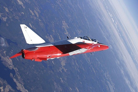 In this file photo dated May 5, 2011, a Finnish Air Force Hawk aircraft in flight. (Photo | AP)