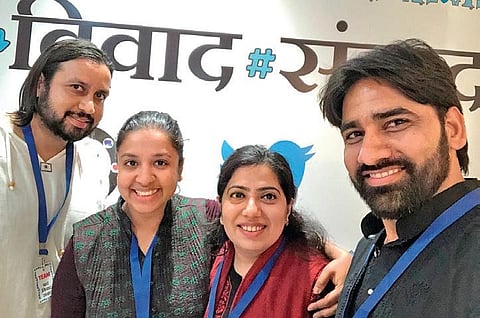 (From left) Founder Amitabh Kumar with the Social Media Matters Team