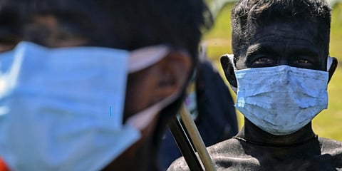 Indigenous Ye'kuana ethnic group members stand at the 5th Special Frontier Platoon in Auari in Brazil. (File photo| AFP)