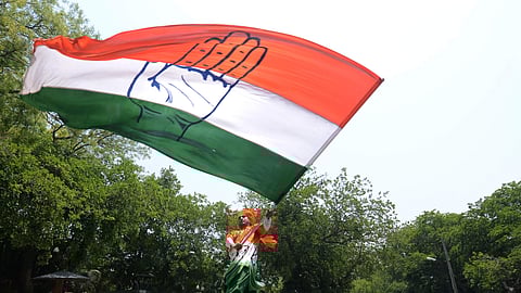 The Congress flag used for representational purpose only