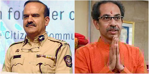 Mumbai Police Commissioner Param Bir Singh (L) and Maharashtra CM Uddhav Thackeray. (File photos| PTI)