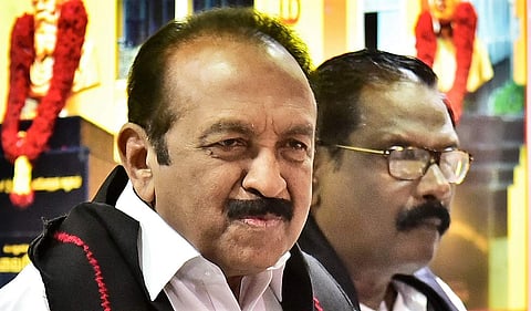 Rajya Sabha MP Vaiko (Photo | EPS)