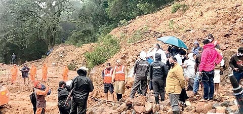 NDRF and police personnel carry out rescue operations at Talacauvery I Express