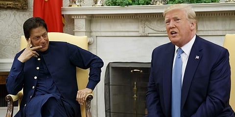 US President Donald Trump (R) and Pakistan PM Imran Khan (File Photo | AP)
