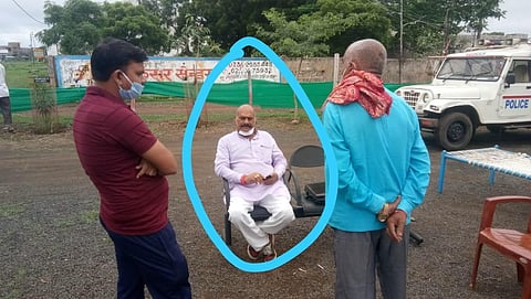 Vijay Mishra, the Nishad Party MLA from Gyanpur seat of UP (Photo | EPS)