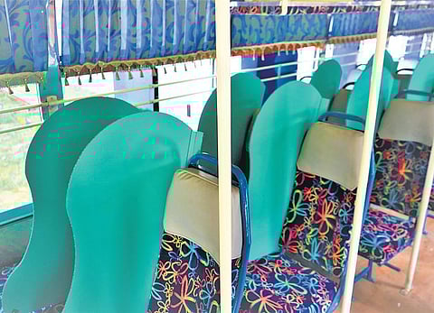 VirusGUARD recyclable dividers, supposedly easy to install, help in maintaining social distancing.