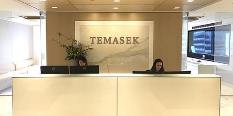 A logo of Temasek Holdings. (photo| Special Arrangement)