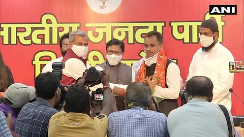 Shaheen Bagh social activist Shahzad Ali is BJP's new inductee. Some though have questioned the legitimacy of Ali’s role in the movement. (Photo | ANI)