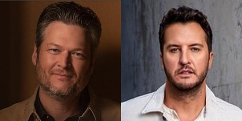 Blake Shelton(L) and Luke Bryan (R) (Photo | Twitter)