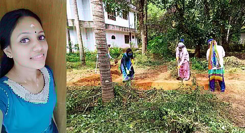 Sree Nithya's first target is to buy a laptop for online classes.