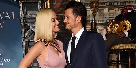 Pop star Katy Perry (L) and fiance Orlando Bloom. (File photo| AP)