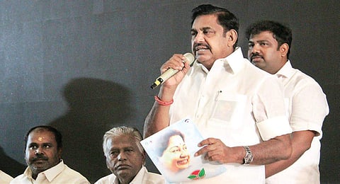 File photo of Chief Minister Edappadi K Palaniswami | k k sundar