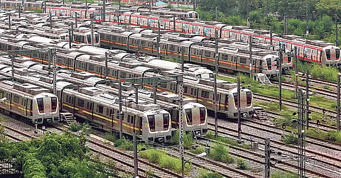 Metro services in the national capital came to a halt in March to curb the spread of the coronavirus. (File photo| Shekhar Yadav, EPS)