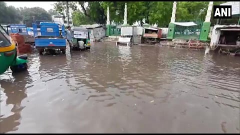 Water-logged streets to Vadodara. (Photo| ANI)