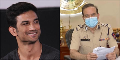 Late actor Sushant Singh Rajput (L) and Mumbai Commissioner of Police Param Bir Singh (R)