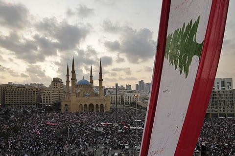 Representational image of Lebanon flag (Photo | AP)