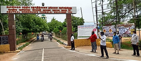 The irked apprecenties from Tamil Nadu jumped into protest questioning how they were called for the certificate verification to Tiruchy.