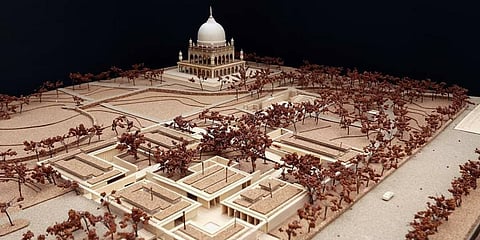 A 3D model of the proposed interpretation centre at the Qutb Shahi Heritage park. (Photo| EPS)