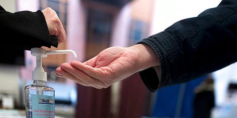 Hand sanitiser (File photo| AP)