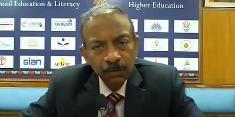 Union Higher Education secretary Amit Khare (photo| YouTube Screengrab)