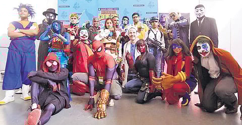 Cosplayers at Hyderabad Comic Con in 2019. (Photo| EPS)