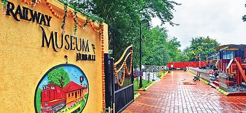 A panoramic view of Hubballi Railway Museum