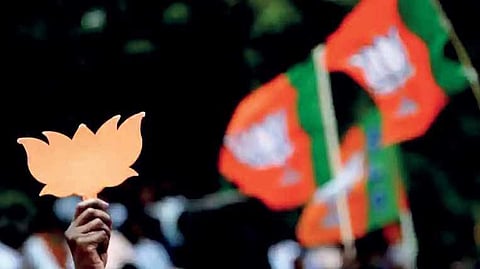 BJP flag used for representational purpose only.