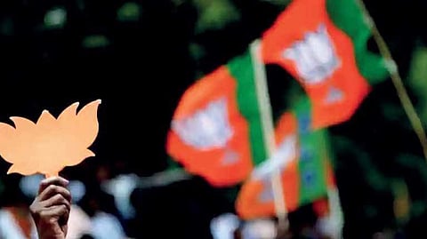 BJP flag used for representational purposes.