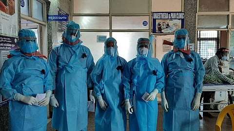 Medical workers in PPE. (Photo | EPS)