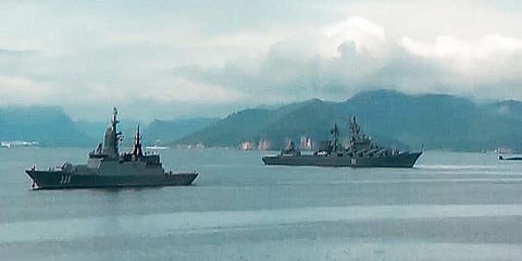 Russian Navy warships (Photo | AP)