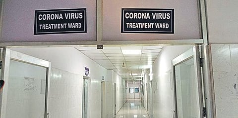 Isolation ward of SCB Medical College and Hospital.