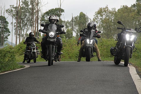 Many bike enthusiasts are taking weekend trips visiting nearby destinations, posting snaps on social media platforms. (Photo | Express)