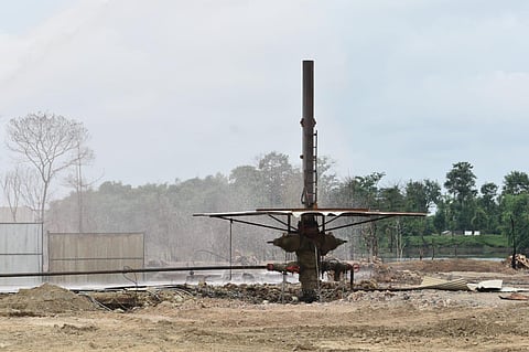 The blowout at Baghjan well number 5 had occurred on May 27 (Photo | Express)