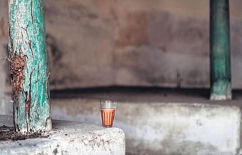 A teacup with thinnai as background. (Photo by Arun Kombai)
